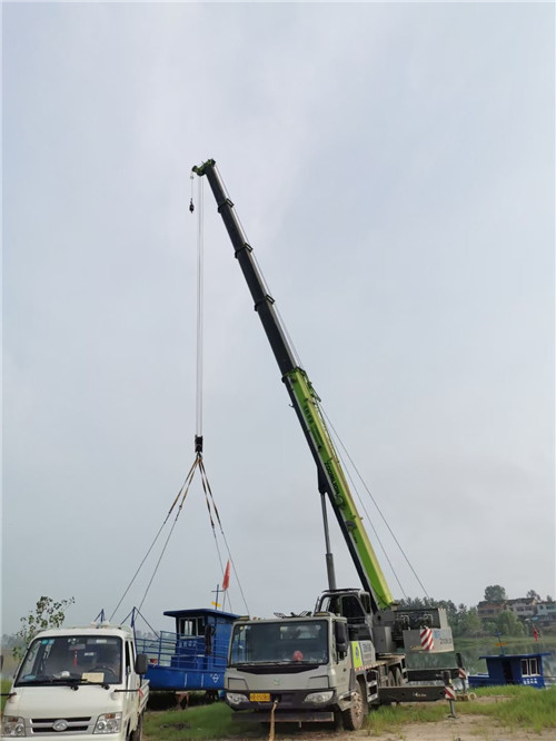 阜宁县桥梁建设吊装案例